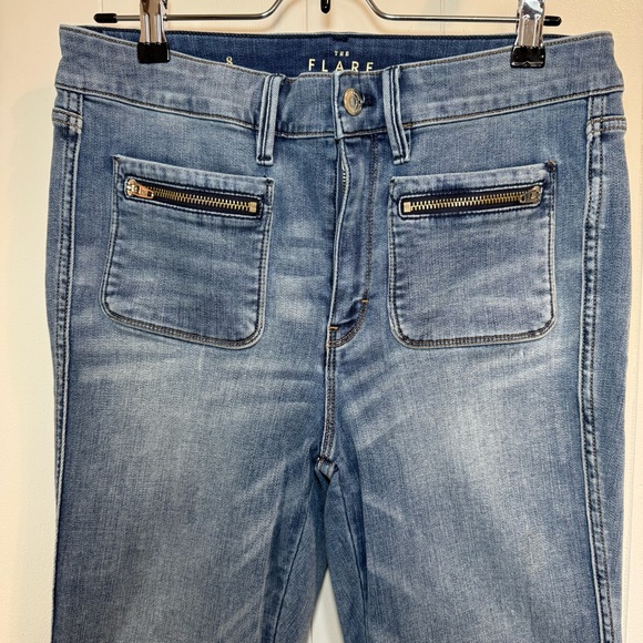 White House Black Market The Flare Crop Women's Flare Jeans Size 8 - Picture 2 of 16